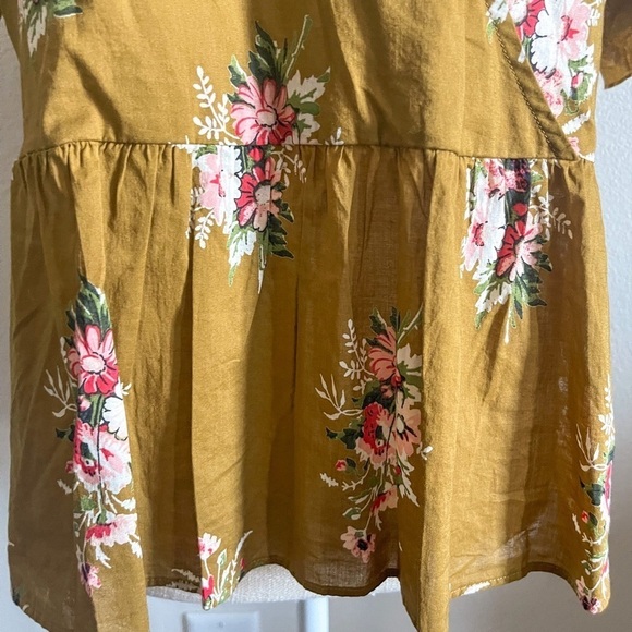 NWT Madewell Corsage Floral Peplum Blouse | Size 12 - Picture 6 of 13